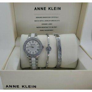 Anne Klein AK/1371WTST Women Swarovski Crystal New